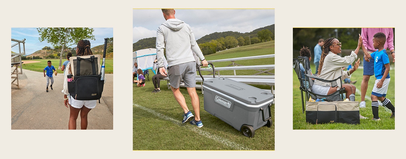 Sports Coolers Coolers to store drinks and food on the sidelines